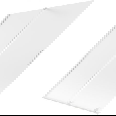 Mexen Velar Duschwand, 2-flügelig, verschiebbar, 150 x 150 cm, matt, weiß - 896-150-000-31-20