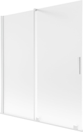 Mexen Velar 2-panel sliding bath screen 150 x 150 cm, frost, white - 896-150-000-31-20