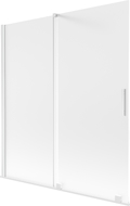 Mexen Velar klizni paravan za kadu, 2-krilni, klizni 150 x 150 cm, matiran, bijeli - 896-150-000-31-20