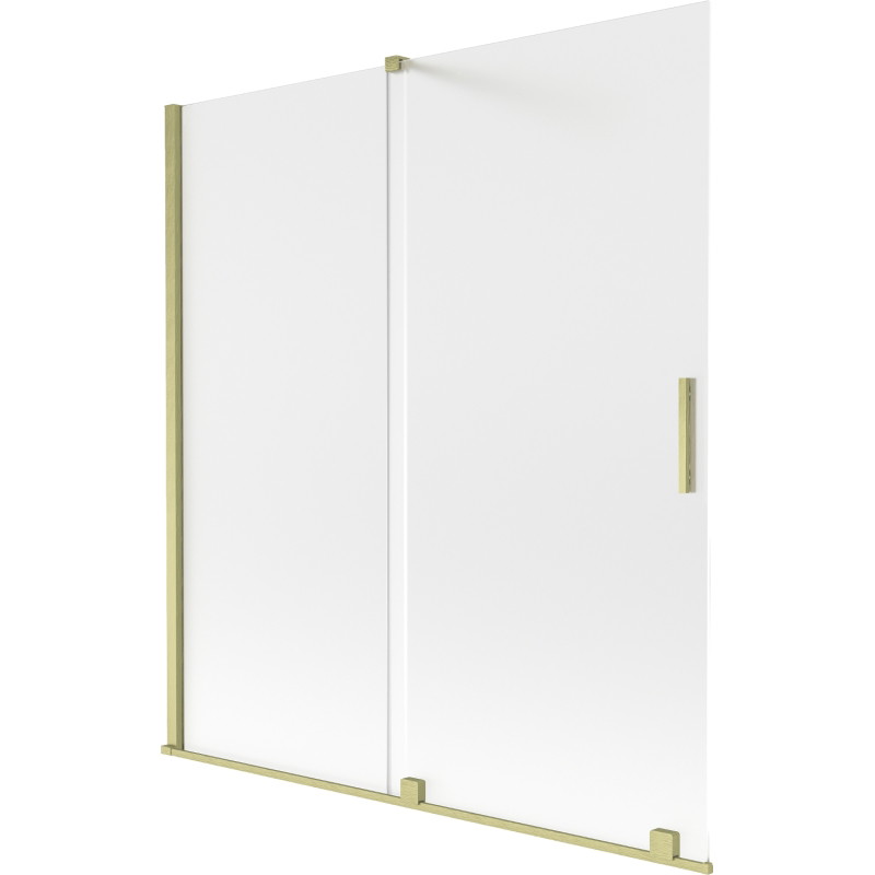 Mexen Velar vannitoasirmik 2-osaline, libistatav, 150 x 150 cm, matt, kuldne harjatud - 896-150-000-31-55