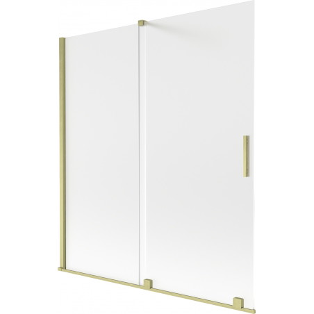 Mexen Velar vannitoasirmik 2-osaline, libistatav, 150 x 150 cm, matt, kuldne harjatud - 896-150-000-31-55
