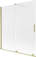 Mexen Velar vannitoasirmik 2-osaline, libistatav, 150 x 150 cm, matt, kuldne harjatud - 896-150-000-31-55
