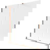 Mexen Velar, 2-flügelige Schiebewand für die Badewanne 150 x 150 cm, gefrostet, gebürstetes Kupfer - 896-150-000-31-65