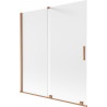 Mexen Velar kahepoolne lükandustega vanni ekraan 150 x 150 cm, jäätunud, harjatud vask - 896-150-000-31-65