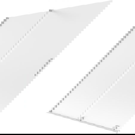 Mexen Velar duschschutz mat 2-flige verstellbar 160 x 150 cm, mattglas, chrom - 896-160-000-31-01