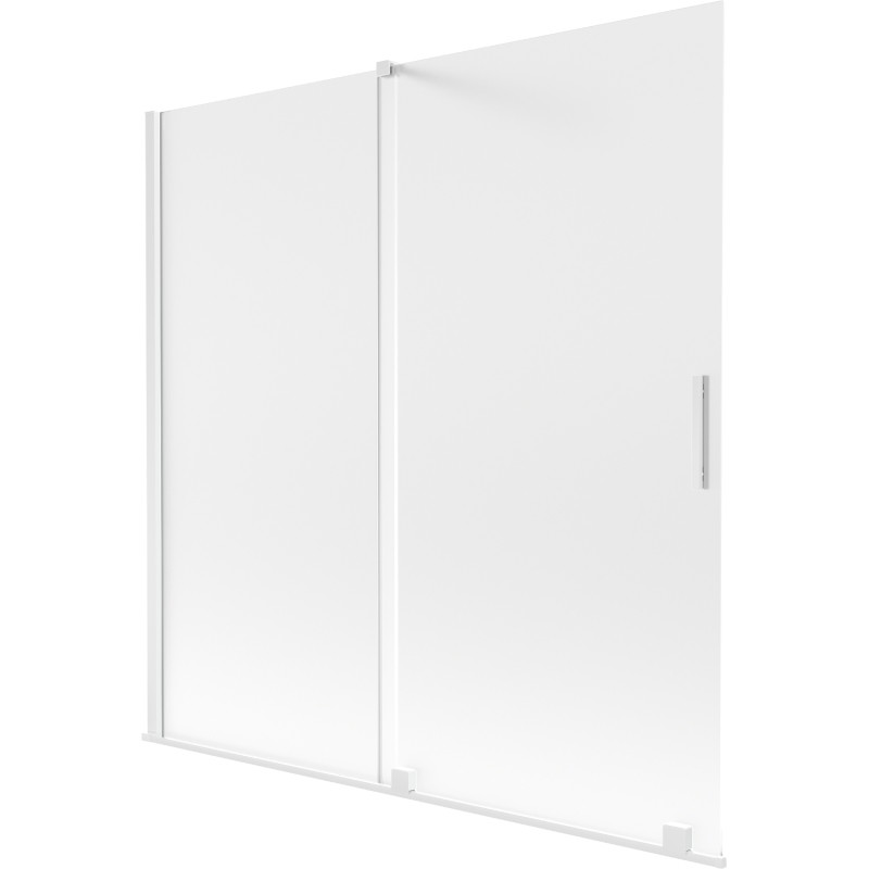 Mexen Velar kahe tiivaga vannisein, lükanduks, 160 x 150 cm, matt, valge - 896-160-000-31-20