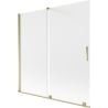 Mexen Velar 2-wing sliding shower screen 160 x 150 cm, frost, gold - 896-160-000-31-50