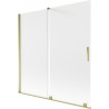 Mexen Velar vannitoa duširuum, 2-osaline, laiendatav 160 x 150 cm, matt, kuldne - 896-160-000-31-50
