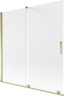 Mexen Velar vannitoa duširuum, 2-osaline, laiendatav 160 x 150 cm, matt, kuldne - 896-160-000-31-50