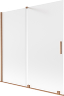 Mexen Velar kahe tiivaga lükandvanniparavan 160 x 150 cm, jäätunud, harjatud vask - 896-160-000-31-65