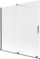 Mexen Velar kahe tiivaga vannitoavari 160 x 150 cm, matt, gun metal - 896-160-000-31-95