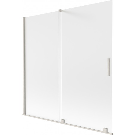 Mexen Velar 2-krilni klizni tuš paravan 160 x 150 cm, mat, brušeni nikal - 896-160-000-31-97