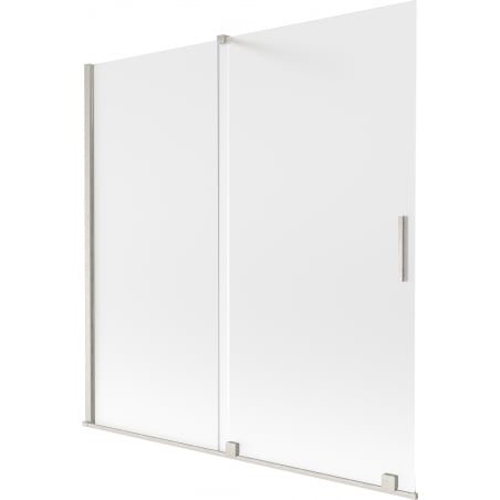 Mexen Velar kaheinapoolne liuglev vannisein 160 x 150 cm, udu, harjatud nikkel - 896-160-000-31-97