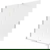 Mexen Velar Badefaltwand 2-flügelig verschiebbar 150 x 150 cm, Frost, gebürstetes Nickel - 896-150-000-31-97
