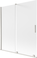 Mexen Velar 2-panel sliding bath screen 150 x 150 cm, frost, brushed nickel - 896-150-000-31-97