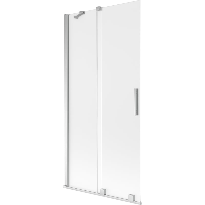 Mexen Velar klizna pregrada za tuš s 2 klizna krila 95 x 150 cm, mat, krom - 896-095-000-31-01