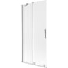 Mexen Velar klizna pregrada za tuš s 2 klizna krila 95 x 150 cm, mat, krom - 896-095-000-31-01