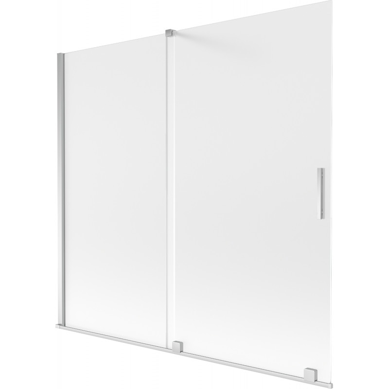 Mexen Velar parawan nawannowy 2-skrzydłowy rozsuwany 170 x 150 cm, szron, chrom - 896-170-000-31-01