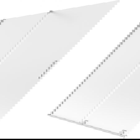 Mexen Velar 2-flügelige, verschiebbare Badewannenabtrennung 170 x 150 cm, matt, Chrom - 896-170-000-31-01