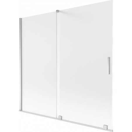 Mexen Velar parawan nawannowy 2-skrzydłowy rozsuwany 170 x 150 cm, szron, chrom - 896-170-000-31-01