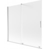 Mexen Velar kaheosaline vanniklapp, lükanduks 170 x 150 cm, härm, kroom - 896-170-000-31-01