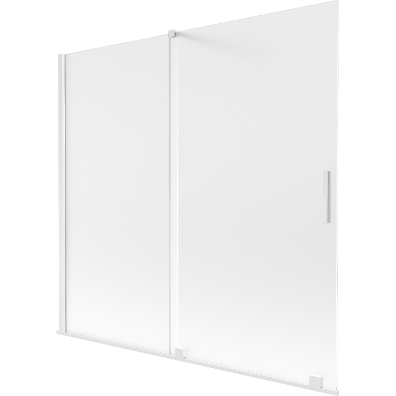Mexen Velar 2-tiivaline liugvannisein 170 x 150 cm, härmatis, valge - 896-170-000-31-20
