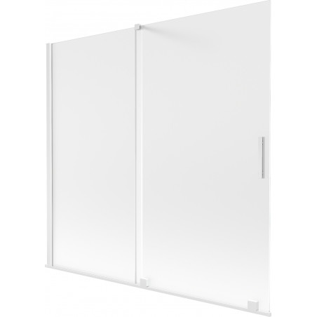 Mexen Velar 2-tiivaline liugvannisein 170 x 150 cm, härmatis, valge - 896-170-000-31-20