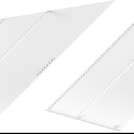 Mexen Velar badwand 2-delig schuifbaar 170 x 150 cm, ijs, wit - 896-170-000-31-20