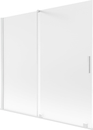 Mexen Velar 2-panel sliding bath screen 170 x 150 cm, frosted, white - 896-170-000-31-20