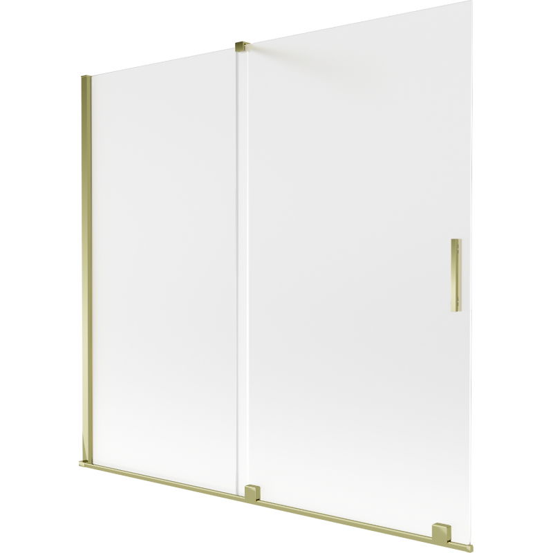 Mexen Velar Duschabtrennung 2-teilig verschiebbar 170 x 150 cm, matt, gold - 896-170-000-31-50