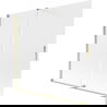 Mexen Velar paratia per vasca da bagno scorrevole a 2 ante 170 x 150 cm, brina, oro - 896-170-000-31-50