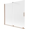 Mexen Velar vannituba kahe tiivaga liuguks 170 x 150 cm, udune klaas, harjatud vask - 896-170-000-31-65