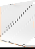 Mexen Velar Badewannenabtrennung 2-flügelig Schiebetür 170 x 150 cm, Frost, gebürstetes Kupfer - 896-170-000-31-65