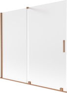 Mexen Velar vannituba kahe tiivaga liuguks 170 x 150 cm, udune klaas, harjatud vask - 896-170-000-31-65