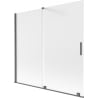 Mexen Velar parawan nawannowy 2-skrzydłowy rozsuwany 170 x 150 cm, szron, gun gray szczotkowany - 896-170-000-31-66