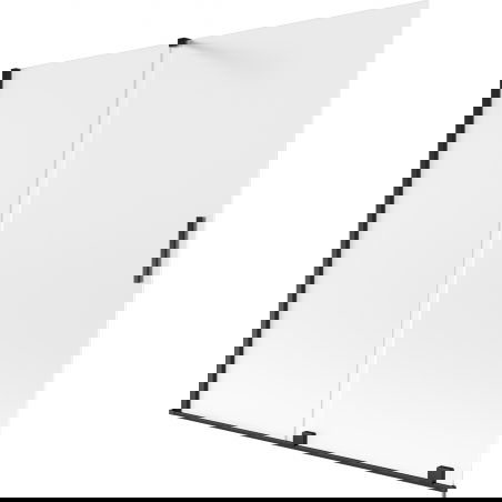 Mexen Velar Badewannenwand 2-flügelig verschiebbar 170 x 150 cm, matt, schwarz - 896-170-000-31-70