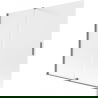 Mexen Velar badscherm voor badkuip 2-delig schuifbaar 170 x 150 cm, ijsglas, gun metal - 896-170-000-31-95