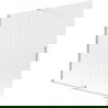 Mexen Velar Badewannenwand 2-flügelig verschiebbar 170 x 150 cm, matt, gebürsteter Nickel - 896-170-000-31-97