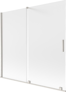 Mexen Velar 2-wing sliding shower screen 170 x 150 cm, frost, brushed nickel - 896-170-000-31-97