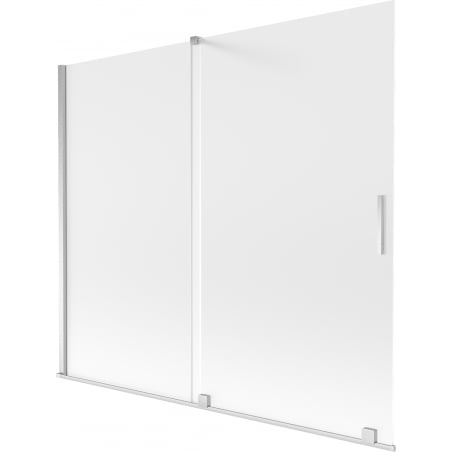 Mexen Velar painel de banheira de 2 asas deslizante 180 x 150 cm, fosco, cromado - 896-180-000-31-01