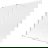 Mexen Velar Badewannenabtrennung 2-flügelig verschiebbar 180 x 150 cm, Mattglas, Chrom - 896-180-000-31-01
