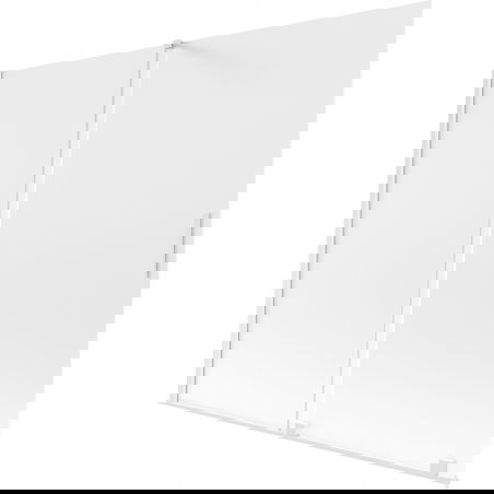 Mexen Velar 2-delige verschuifbare badwand 180 x 150 cm, ijs, wit - 896-180-000-31-20