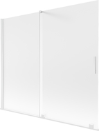 Mexen Velar 2-wing sliding bath screen 180 x 150 cm, frosted, white - 896-180-000-31-20