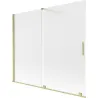 Mexen Velar 2-panel sliding bath screen 180 x 150 cm, frosted, gold brushed - 896-180-000-31-55