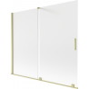 Mexen Velar kaheukseline libistatav vannipaneel 180 x 150 cm, härmatis, kuldne harjatud - 896-180-000-31-55