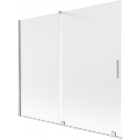 Mexen Velar parawan nawannowy 2-skrzydłowy rozsuwany 180 x 150 cm, szron, nikiel szczotkowany - 896-180-000-31-97