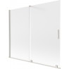 Mexen Velar kahetiivaline liugdušisein 180 x 150 cm, jäätunud, harjatud nikkel - 896-180-000-31-97