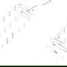 Mexen Velar Duschabtrennung 2-flügelig schiebbar 180 x 150 cm, matt, gebürstetes Nickel - 896-180-000-31-97