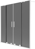 Mexen Velar Duo premikajoča paravana z dvema kriloma 150 x 150 cm, grafitna, bela - 896-150-000-42-20