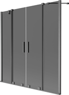 Mexen Velar Duo tweedelige schuifbare badwand 150 x 150 cm, grafiet, geborsteld pistoolgrijs - 896-150-000-42-66